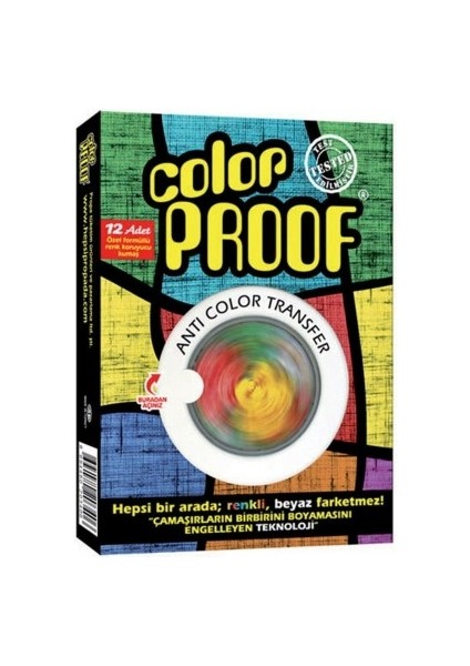 Color Proof Boyama Engelleyici Renk Ayırıcı Koruyucu Çamaşır Mendili