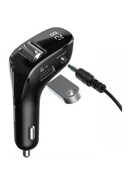 Bluetooth Araç Fm Transmitter Aux  Wireless Mp3 Fm Transmitter Araç Şarj Başlık Müzik Kiti