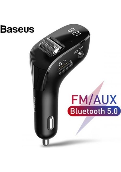 Bluetooth Araç Fm Transmitter Aux  Wireless Mp3 Fm Transmitter Araç Şarj Başlık Müzik Kiti