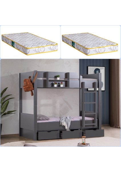 Ranza, Asya Ayrılabilir Çekmeceli Ranza + 2 Comfort Yatak