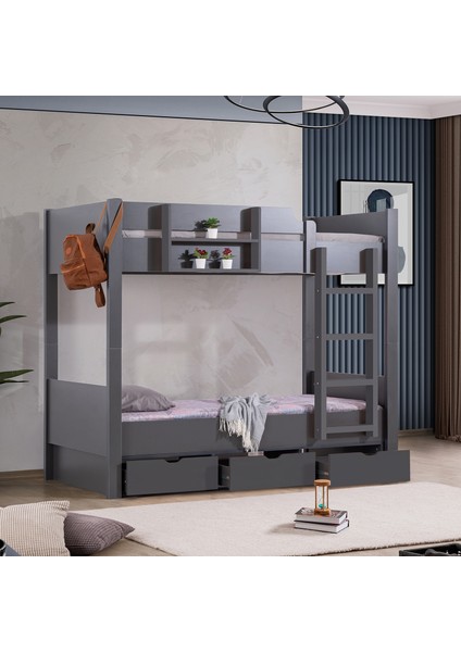 Ranza, Asya Ayrılabilir Çekmeceli Ranza + 2 Comfort Yatak