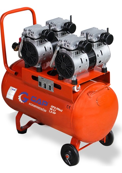Gps 550X2 | 50 Lt Sessiz ve Yağsız Hava Kompresörü