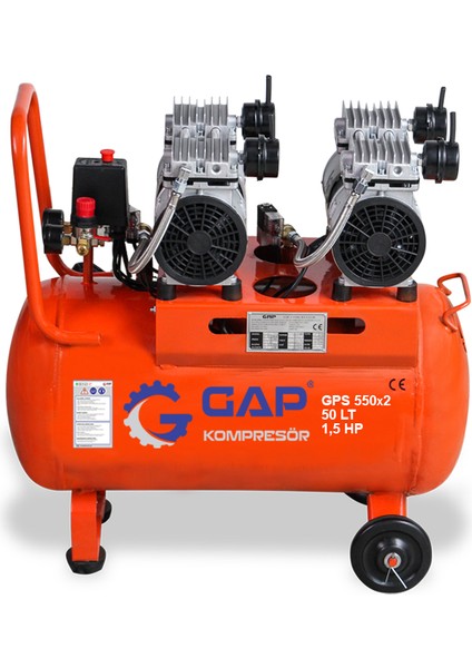 Gps 550X2 | 50 Lt Sessiz ve Yağsız Hava Kompresörü fiyatları