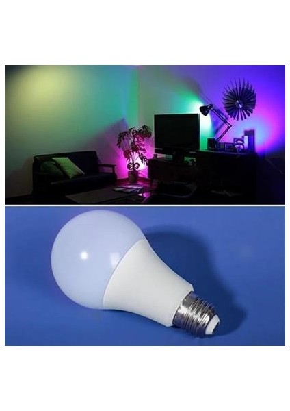 9W Uzaktan Kumandalı 15 Farklı Renk Seçenekli LED Ampul
