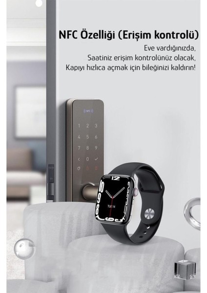 Watch 7 Yeni Nesil Spor ve Sağlık Sensörlü Ios Android Uyumlu Bluetooth Aramalı T700S Akıllı Saat