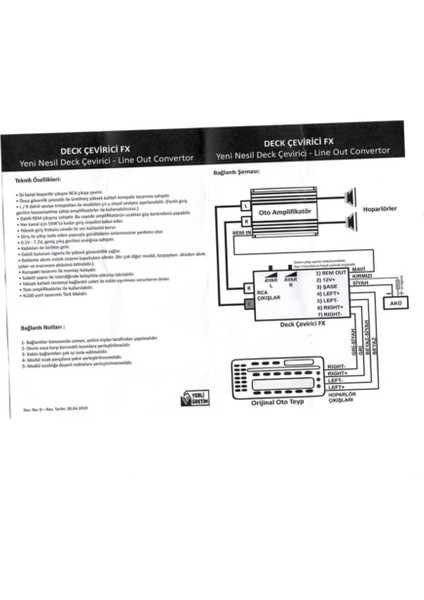 Deck Çevirici Iq Elektronik Amfi Dönüştürücü fırsatları