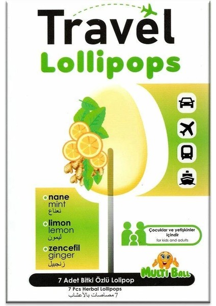 Travel Lollipops 7 Adet