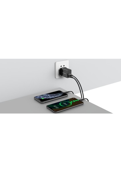 Wall Charger Safekub D3 - 20W Siyah