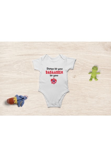 Organik Pamuk Amcam Olsun Yeter Yazılı Bebek Body Amca Bebek Badi Çıtçıtlı Zıbın