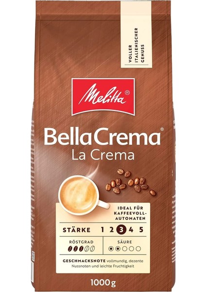 Bella Crema La Crema Çekirdek Kahve 2 x 1000 gr 2'li Set