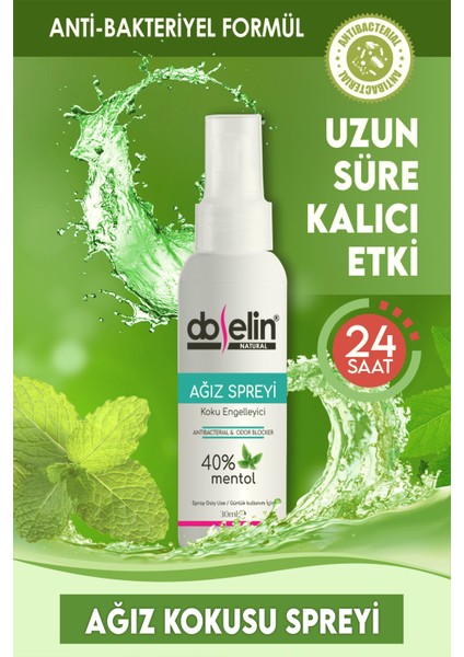 Ağız Kokusu Önleyici Giderici Nefes Tazeleyici Ağız Bakım Spreyi