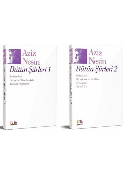 Bütün Şiirleri 1 - Bütün Şiirleri 2 - 2 Kitap - Aziz Nesin