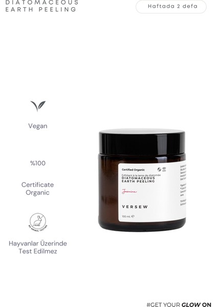 Organik Diatomaceous Earth Arındırıcı Yüz Bakım Peeling 100 ml