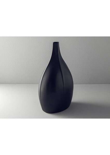 Kelsey Stoneware Vazo 28X18X48 cm Siyah fiyatları