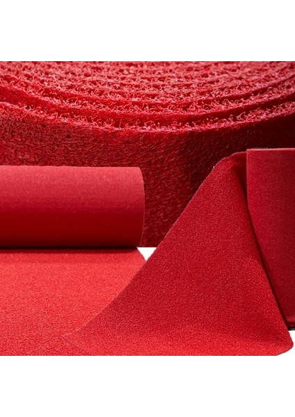 Kaydırmaz Paspas 14 mm Kaymaz Yolluk Kaydırmaz Halı 100CM Kırmızı fiyatları