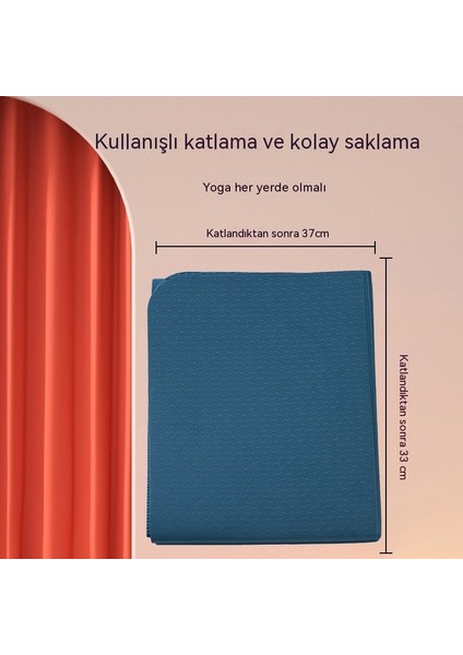 Taşınabilir Katlanabilir Yoga Matı Pilates Matı (Yurt Dışından)