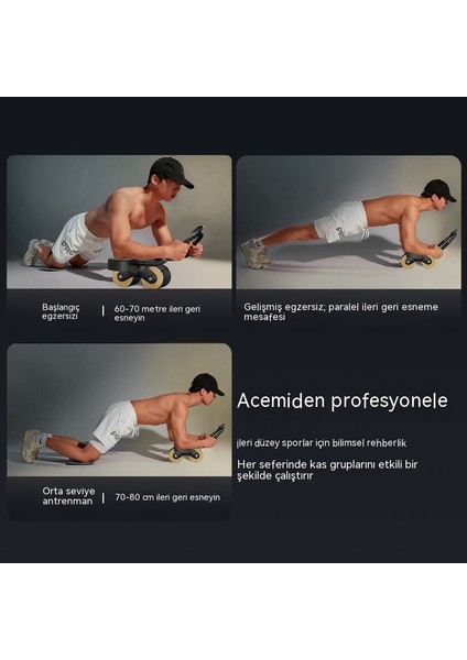 Dirsek Desteği Otomatik Geri Tepme Karın Kası Tekerleği Gelişmiş Versiyonu (Yurt Dışından) modelleri