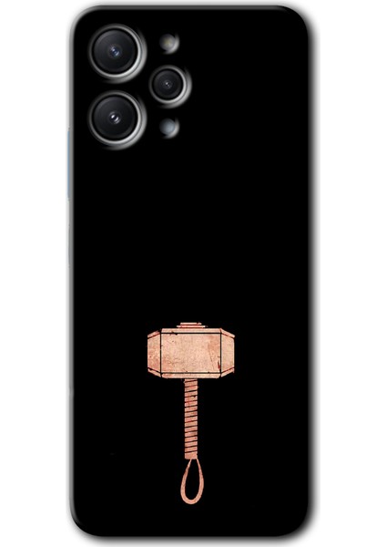 Redmi 12 Kılıf Hd Desen Baskılı Arka Kapak - Thor Çekiç