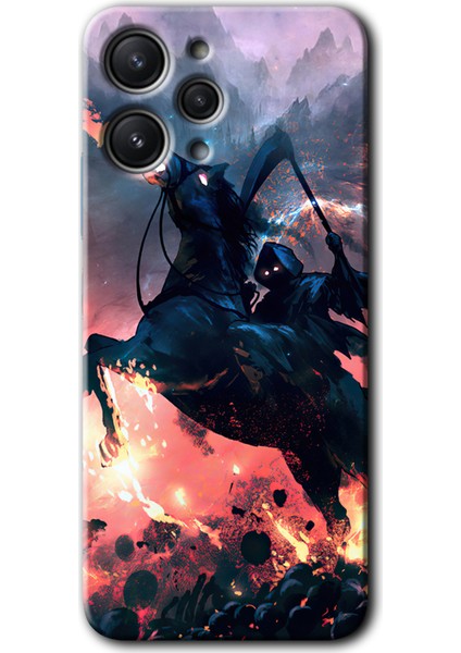 Redmi 12 Kılıf Hd Desen Baskılı Arka Kapak - Bloodhorne