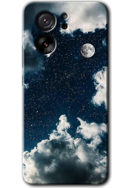 Xiaomi Mi 13T Kılıf Hd Desen Baskılı Arka Kapak + Kırılmaz Cam - Gece Gökyüzü