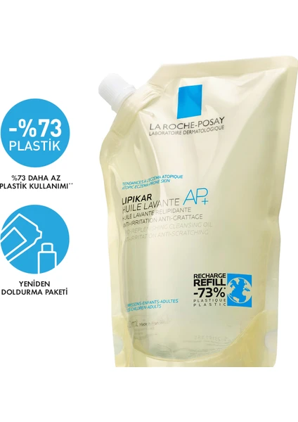 La Roche-Posay Lipikar AP+ Vücut Yıkama Yağ ,Yeniden Dolum Paketi 400 ML