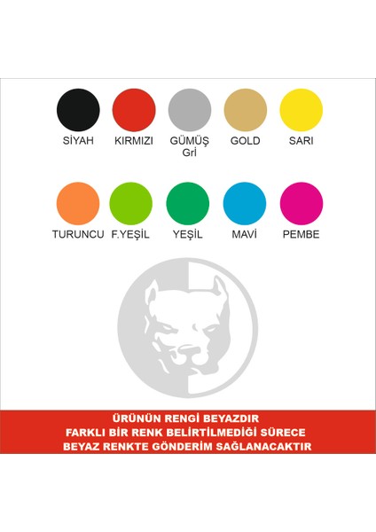 2MAKSTİCKER Pitbul Depo Kapağı Sticker
