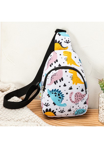 Çocuk Omuz Crossbody Çantası 19CM Açık Seyahat Küçük Crossbody Çanta Baskılı Spor ve Eğlence Göğüs Çantası (Yurt Dışından)