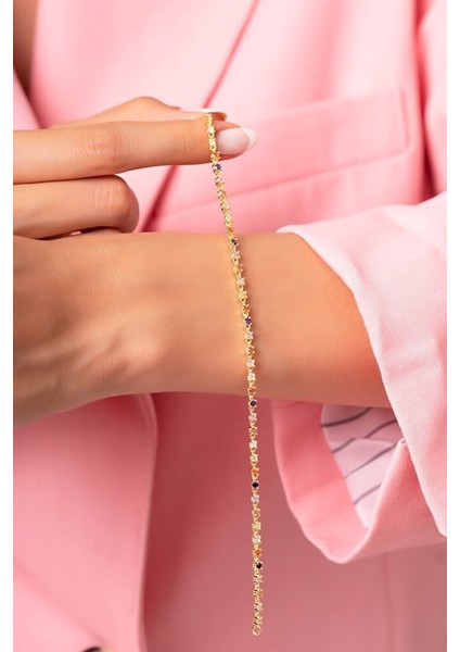 2mm Zirkon Taşlı Bileklik