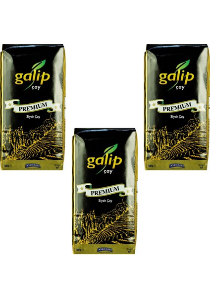 Galip Premium Siyah Çay 3'lü Paket