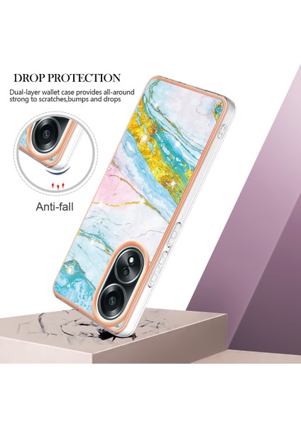 Oppo A58 4g Elektruman Kenar Tpu Telefon Kapağı Için (Yurt Dışından) modelleri