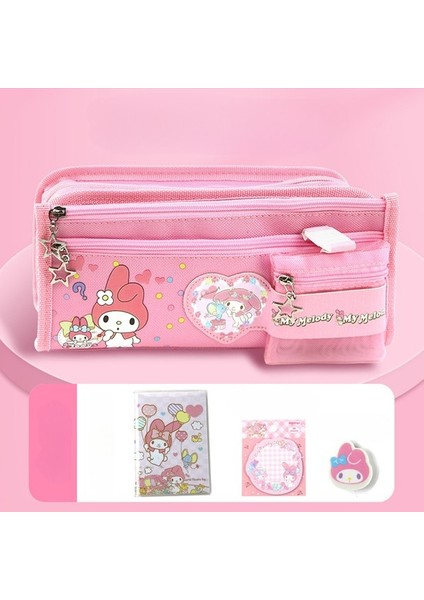Sanrio Kalem Ilköğretim Okulu Öğrenci Kulomi Tarçınlı Köpek Melody Kırtasiye Kutusu Kalem Kılıfı Kız Kalp Çocuk Hediyesi Çanta (Yurt Dışından)