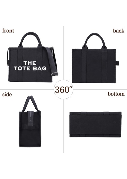 Kadın Tuval Düz Renk Mektup Bez Basit Rahat Büyük Kapasiteli Omuz Kadınlar Çanta (Yurt Dışından) fiyatları