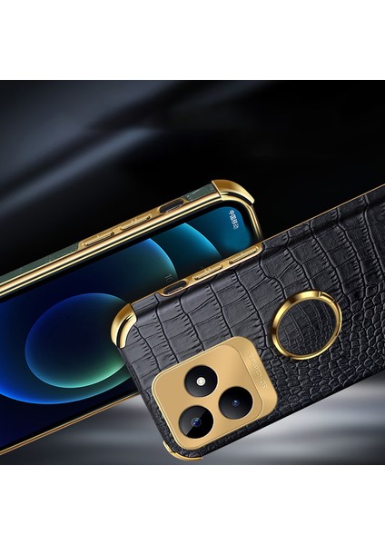 Realme C53 4g / C51 / Narzo N53 4g Deri+Tpu Kabuğu ile Ring Kickstand (Yurt Dışından) fırsatları