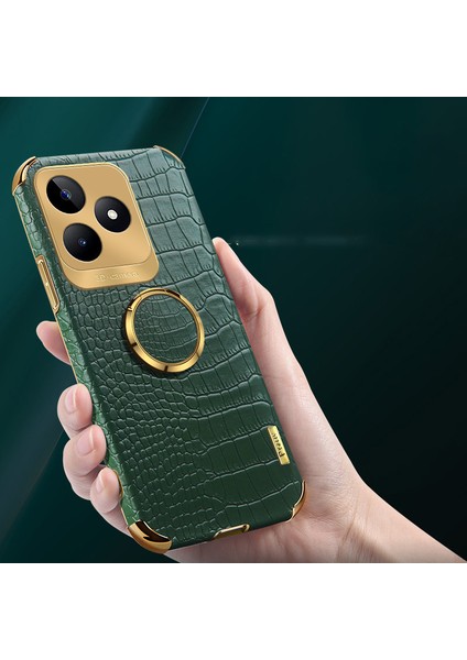 Realme C53 4g / C51 / Narzo N53 4g Deri+Tpu Kabuğu ile Ring Kickstand (Yurt Dışından) indirimleri