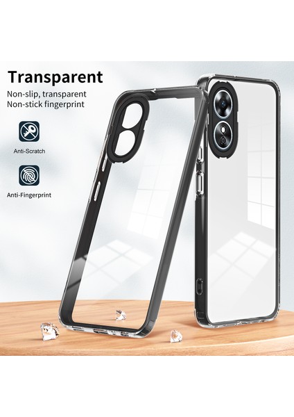 Oppo A98 5g Tpu+Pc Lens Koruması Şok Geçirmez Temiz Telefon Kapağı (Yurt Dışından) fiyatları