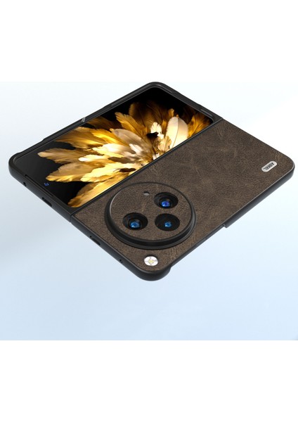 Oneplus Open Kılıf Pu Deri Litchi Doku Telefon Geri Kapak (Yurt Dışından)