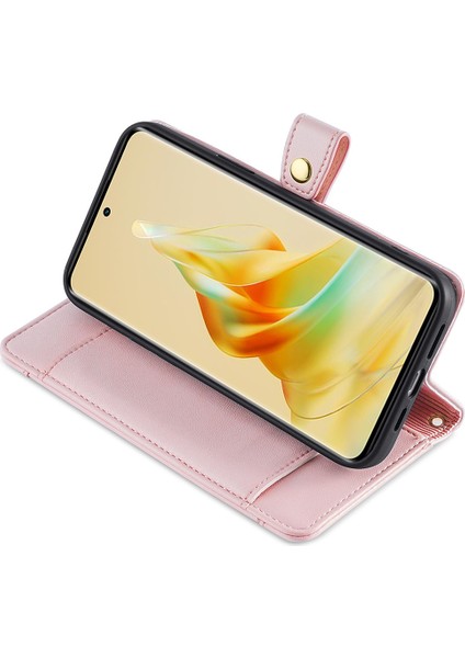 Oppo A2 Pro 5g Fermuarı Cep Deri Telefon Stand Kapağı Uzun ve Kısa Kayış (Yurt Dışından) indirimleri