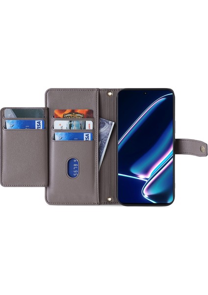 Realme 11X 5g / 11 Kasa Cüzdanı 2 Kayışlı Deri Cep Telefonu Kapağı (Yurt Dışından) fırsatları