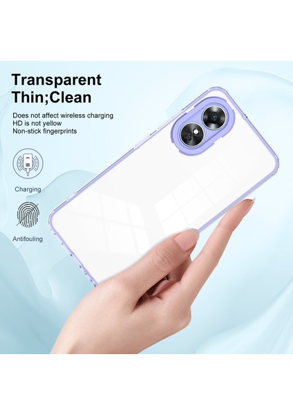 Oppo A98 5g Tpu+Pc Lens Koruması Şok Geçirmez Temiz Telefon Kapağı (Yurt Dışından) modelleri