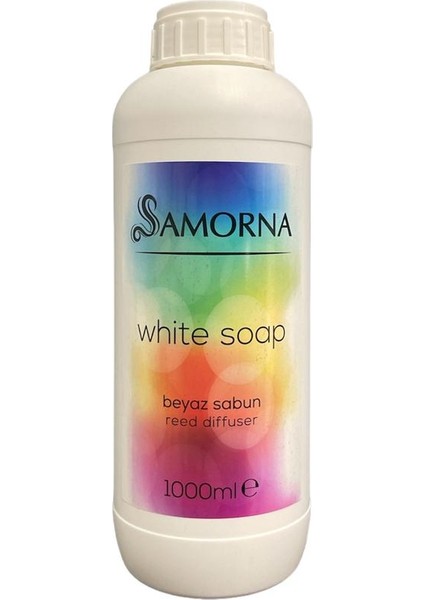 Oda Kokusu Yedek Dolum Şişesi 1000 ml Beyaz Sabun Oda Kokusu