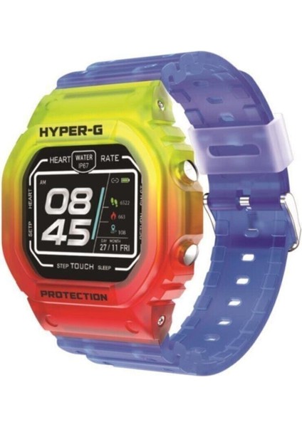 Renkli Mavi Akıllı Saat PSSW08 Hyper-G