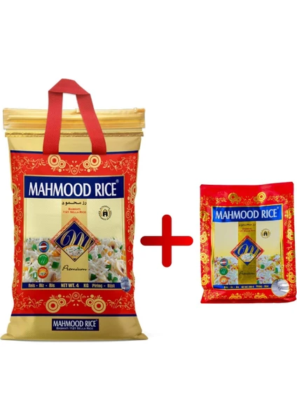 Mahmood Rıce Basmati 1121 Pirinç 4 kg ve Basmati 1121 Pirinç 900  gr