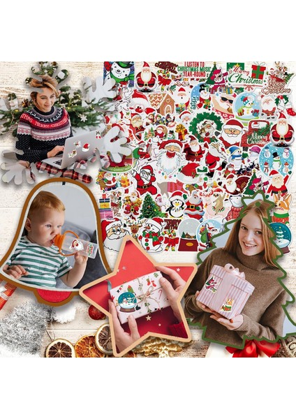 Yılbaşı Sticker Noel Kutlamaları Yılbaşı Çamı Etiket Çıkartma Sticker modelleri