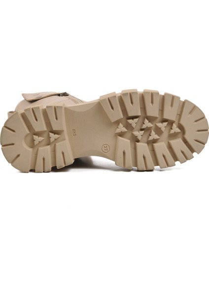 36871-1 Bej Deri Içi Polarlı Kadın Postal Bot indirimleri