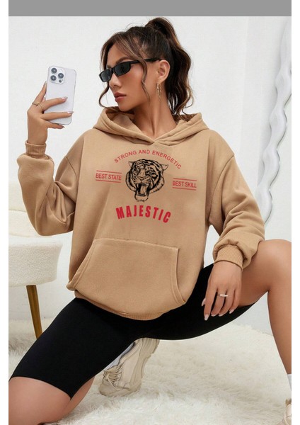 Only Trendwear Unisex Majestic Baskılı Sweatshirt
