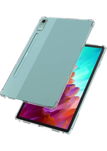 Case 4u Lenovo Tab P12 Tablet Kılıf Darbe Emici Nitro Anti Shock Silikon Kapak Şeffaf