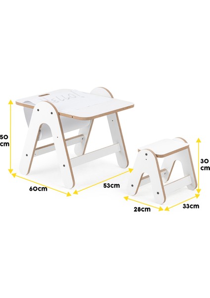 Massam Mdf Aktivite Masası