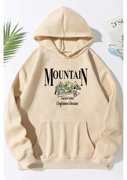 Unisex Montain Baskılı Sweatshirt