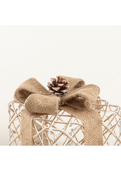 Giftbox Işıklı Dekoratif Obje 15 cm Natural indirimleri