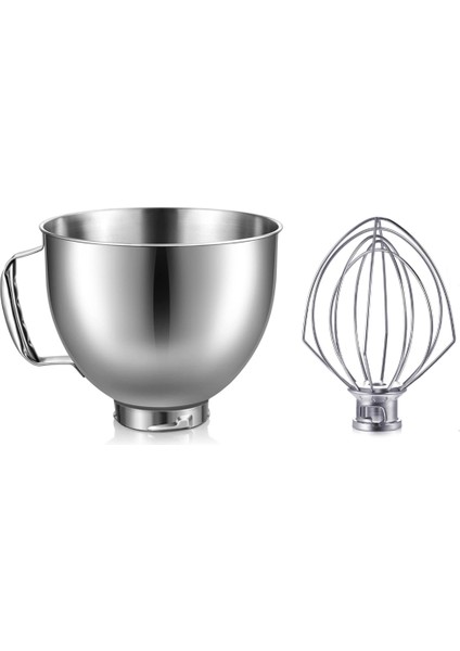 Kitchenaid Için Paslanmaz Çelik Kase Yumurta Çırpıcı 4.5-5quart Tilt Kafa Stand Mikser Kitchenaid Mikser Kase Bulaşık Makinesinde Yıkanabilir (Yurt Dışından)